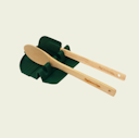 Vorschaubild Big Green Egg Schutzmatte mit Pfannenschaber und Holzlöffel