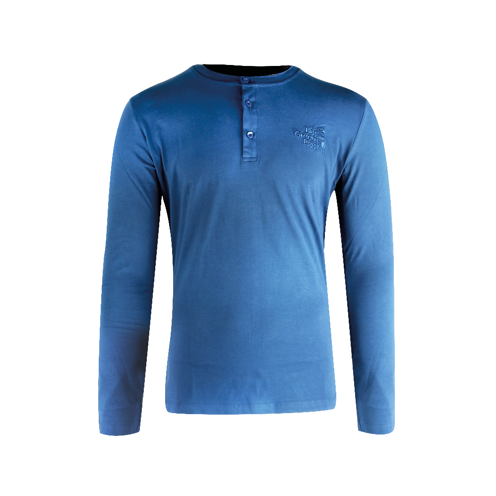 Big Green Egg Langarm Shirt - Blue