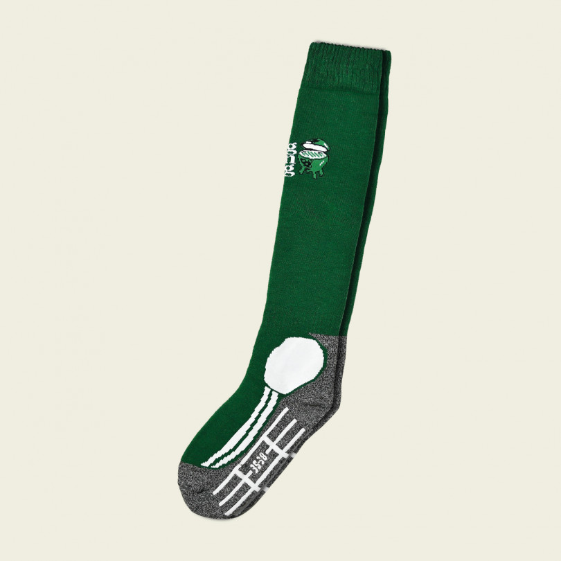 Big Green Egg 2er-Pack Ski Socken Grün/Schwarz