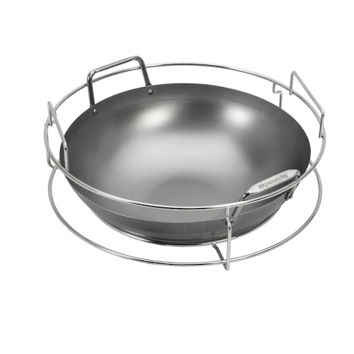 Big Green Egg Wok aus Kohlenstoffstahl