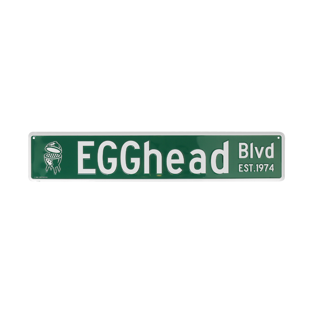 Big Green Egg Straßenschild EGGhead Blvd