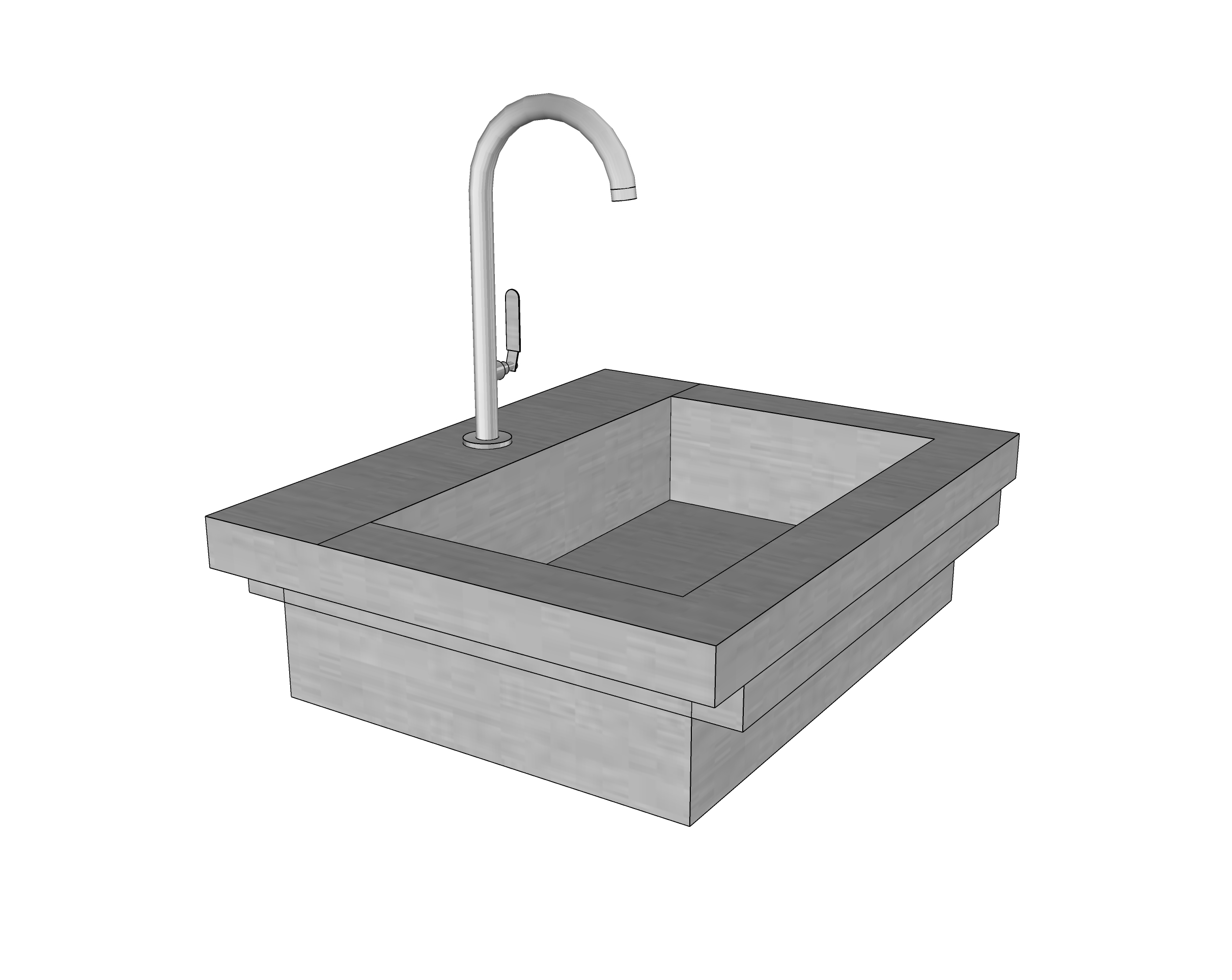 WWOO Edelstahl Waschbecken