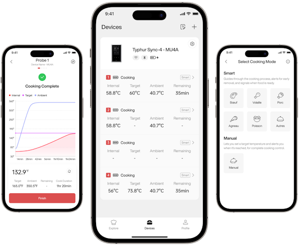 Typhur Grillthermometer SYNC One - 1 Thermometer