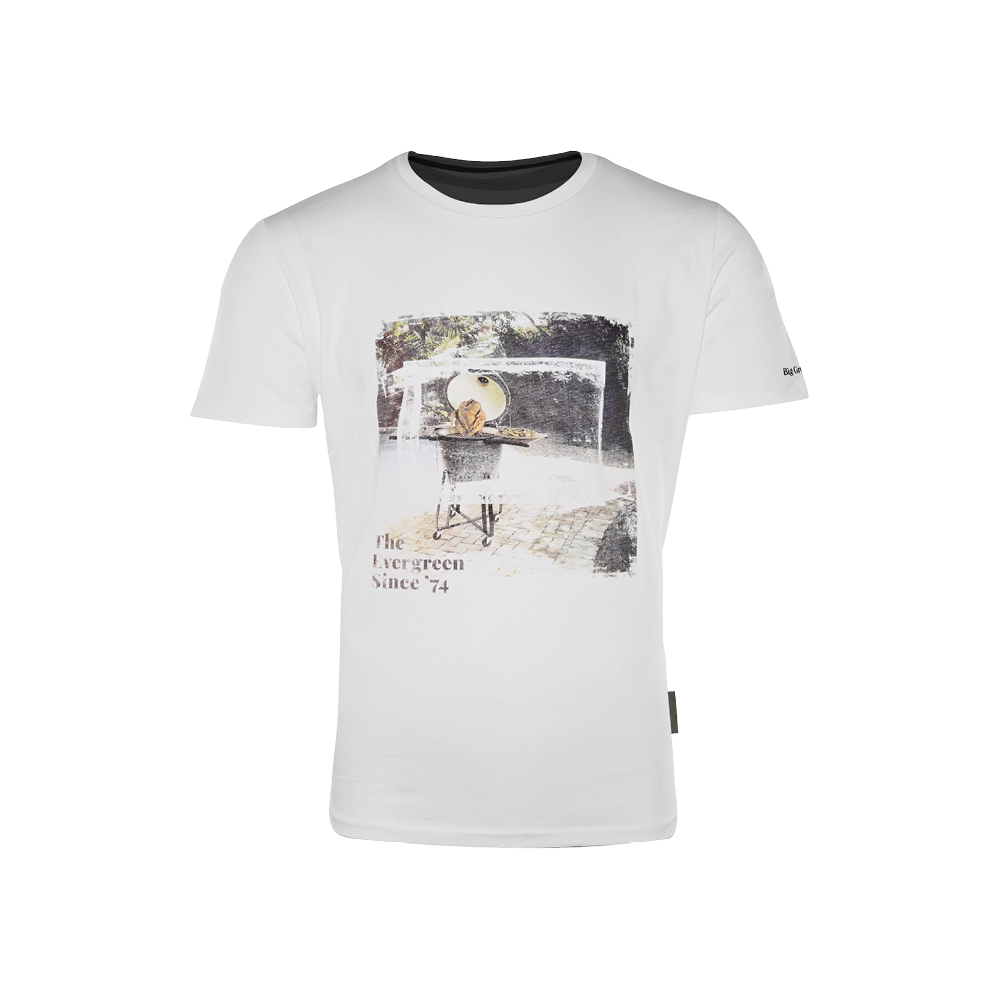 Big Green Egg T-Shirt - The Evergreen Chicken - Weiß
