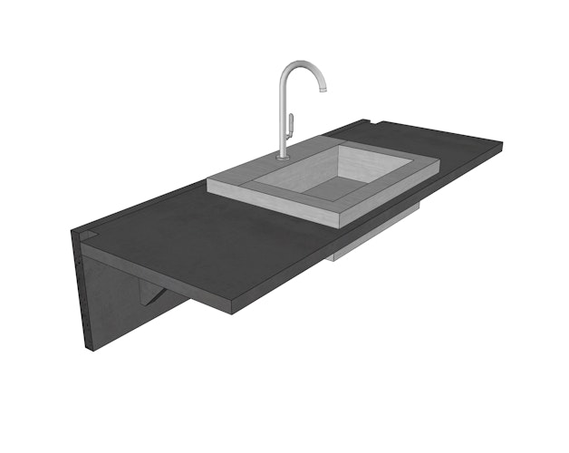 WWOO Designbeton-Outdoorküche Enno