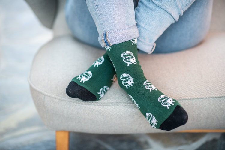 Big Green Egg Socken - Egg - Grün