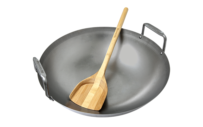 Big Green Egg Wok aus Kohlenstoffstahl